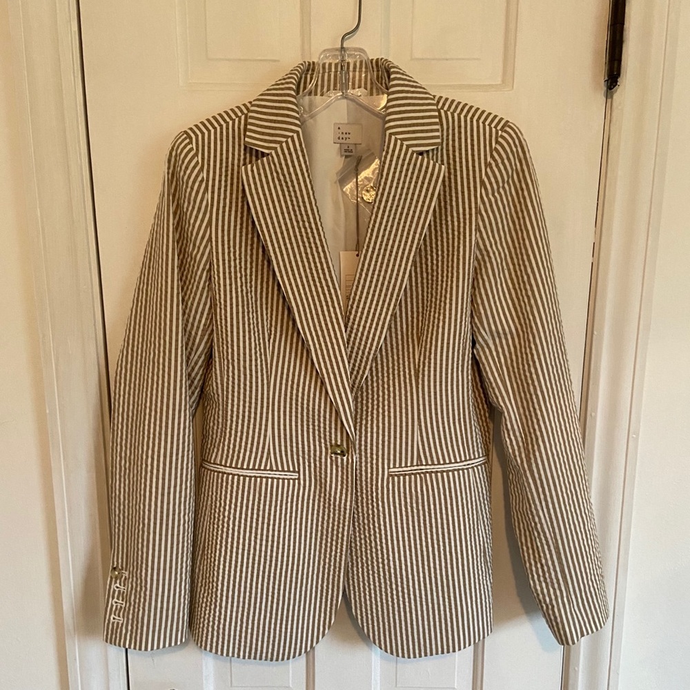NWT Stripped Blazer